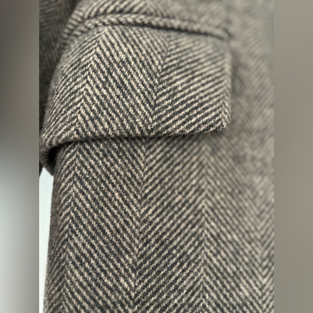Lauren Ralph Lauren Women’s Wool Blend Herringbone Tweed Walker Coat Size 4 - Picture 4 of 16